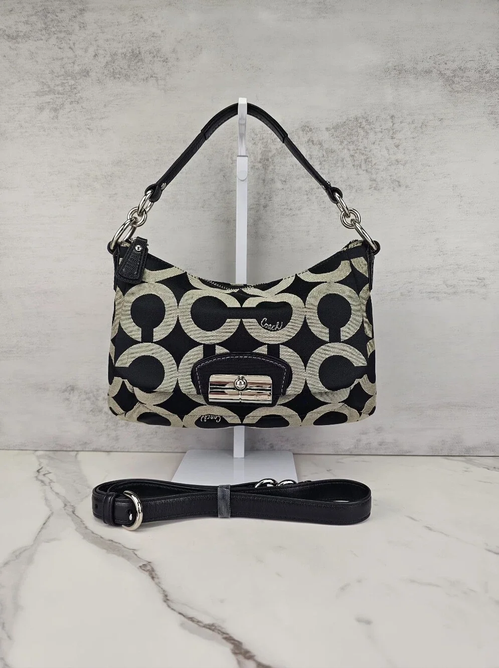 Coach OP Art Kristen Hobo Shoulder Bag